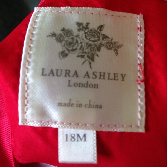 Laura Ashley London Dress with Bloomers Red 18 months NWT - Picture 7 of 9